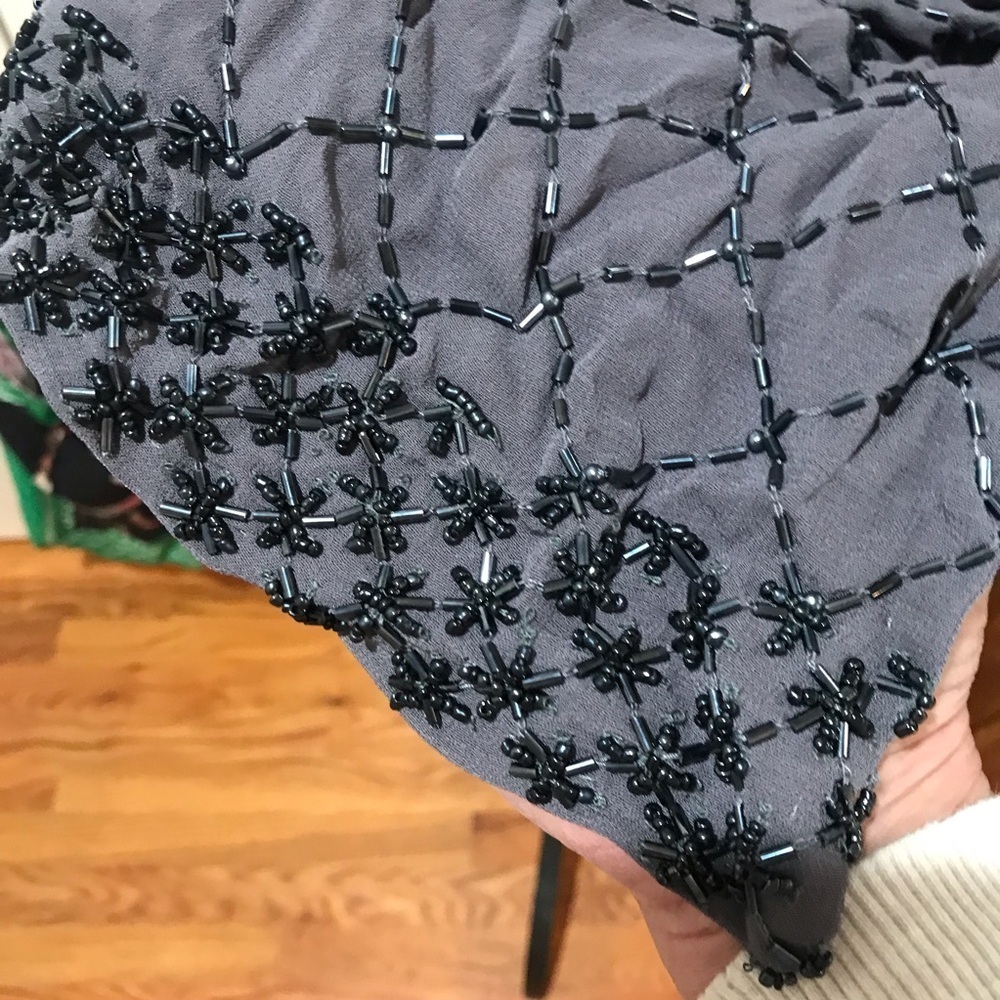 Gray Textured Scarf - Picture 5 of 6